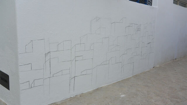 絵の描きかえのお祭り。下書きの状態